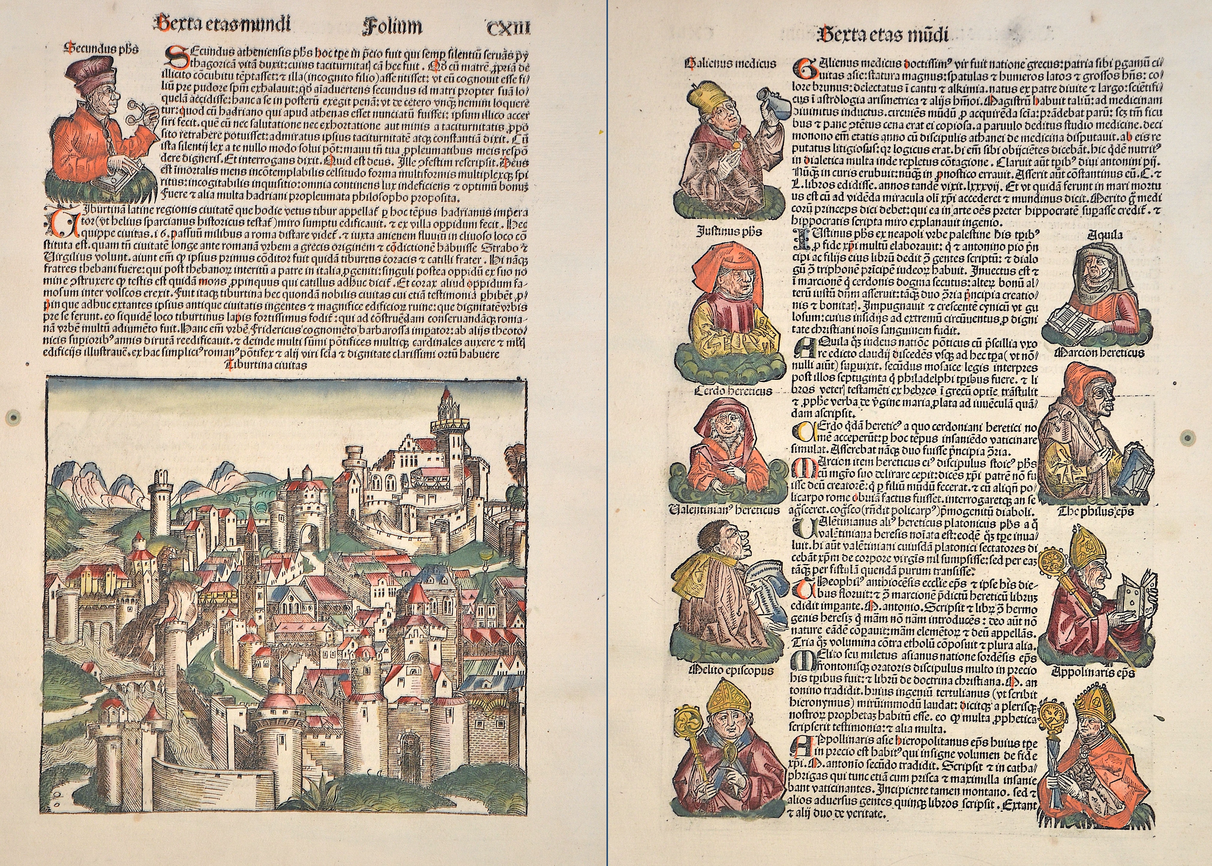 Schedel Hartman Sexta etas mundi / Tiburtina civitas