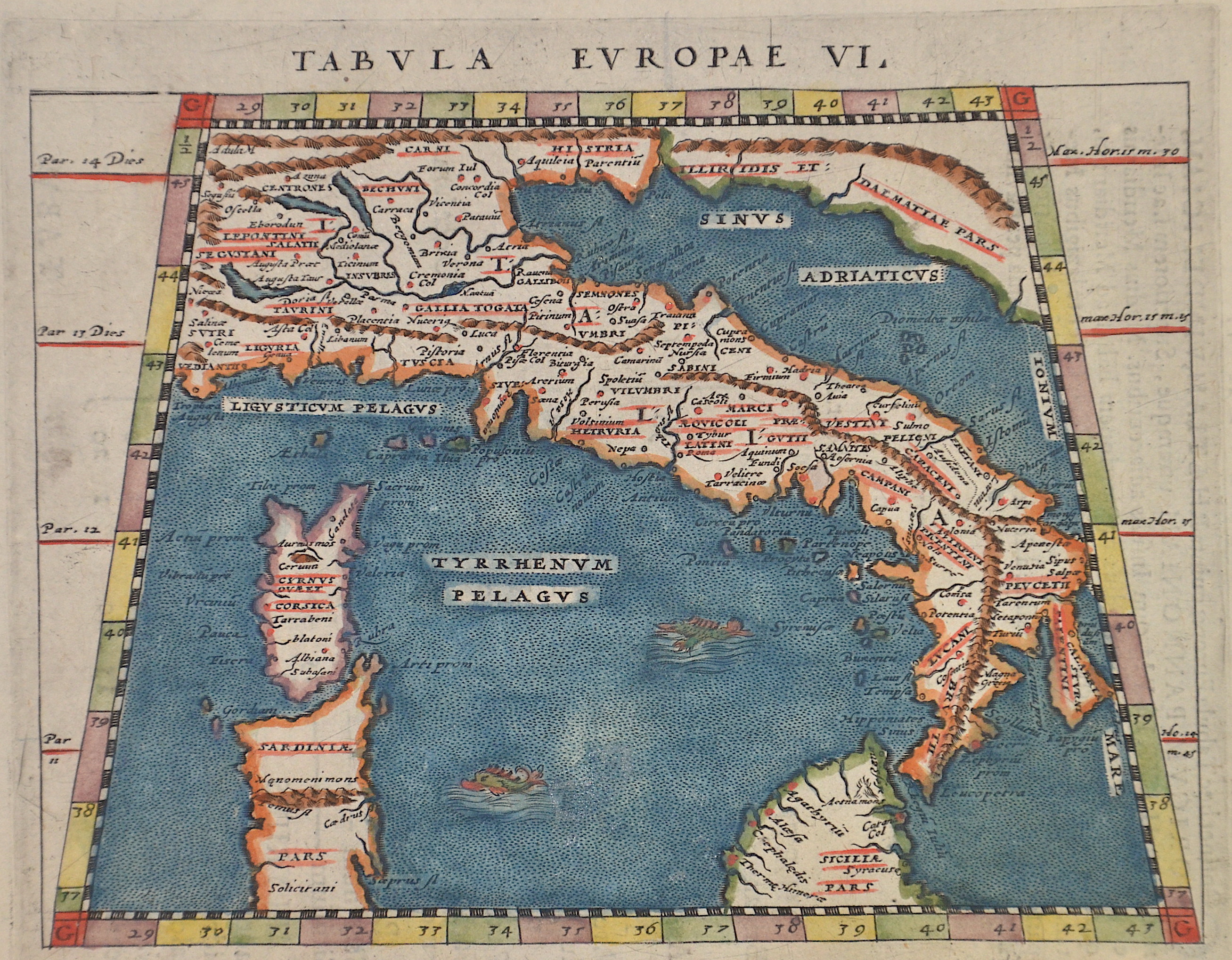 Magini G. Antonio Tabula Europae VI.