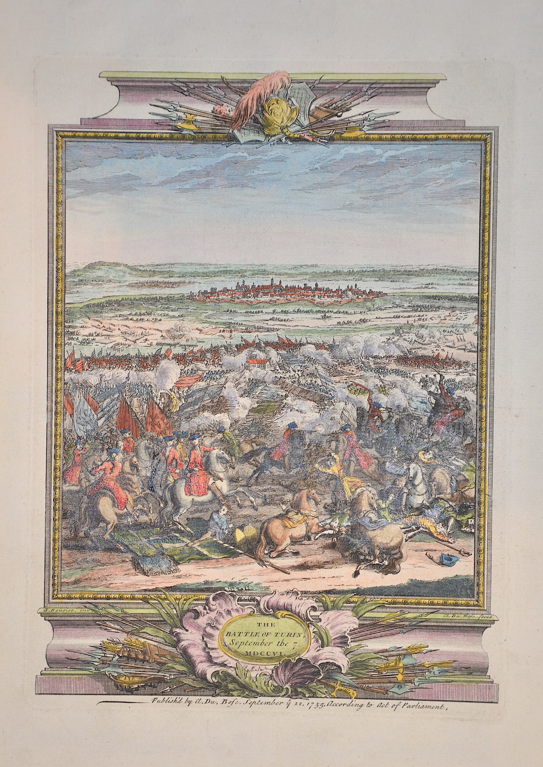 Benoist  The Battle of Turin, September the 7. MDCCVI