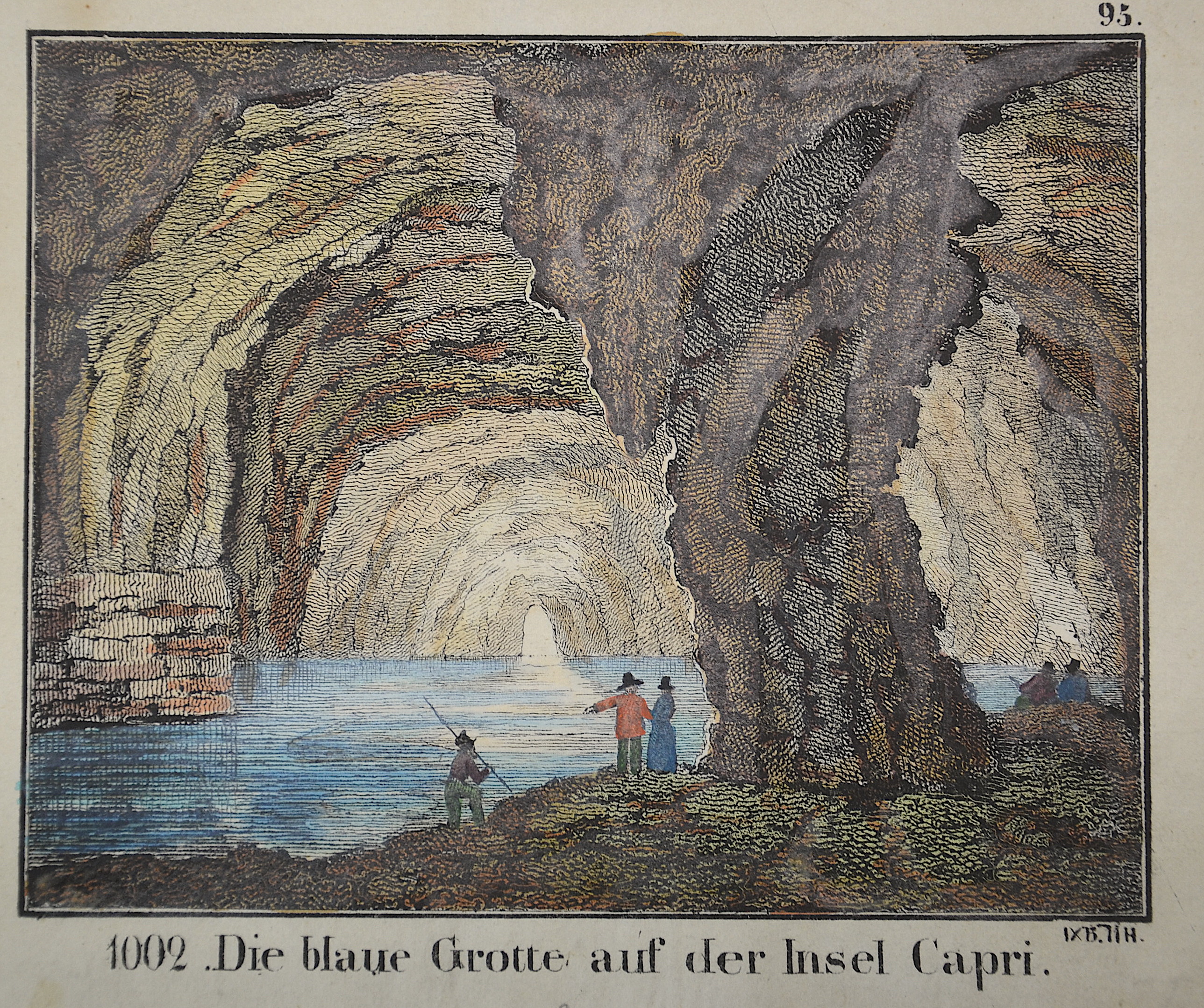 Anonymus  1002. Die blaue Grotte auf der Insel Capri.