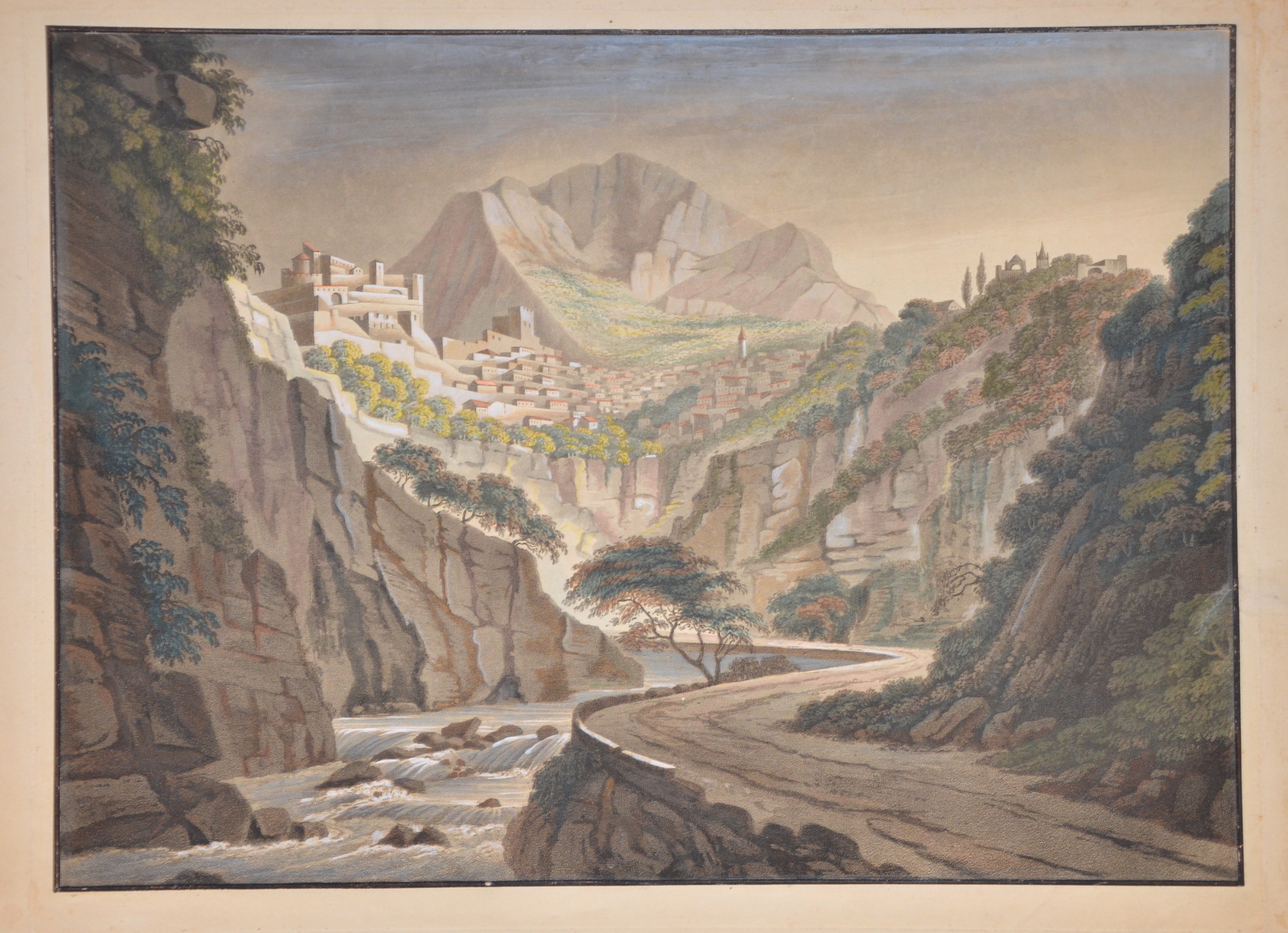 Finden Edward no title – Ansicht von Briancon und dem Durance-Tal