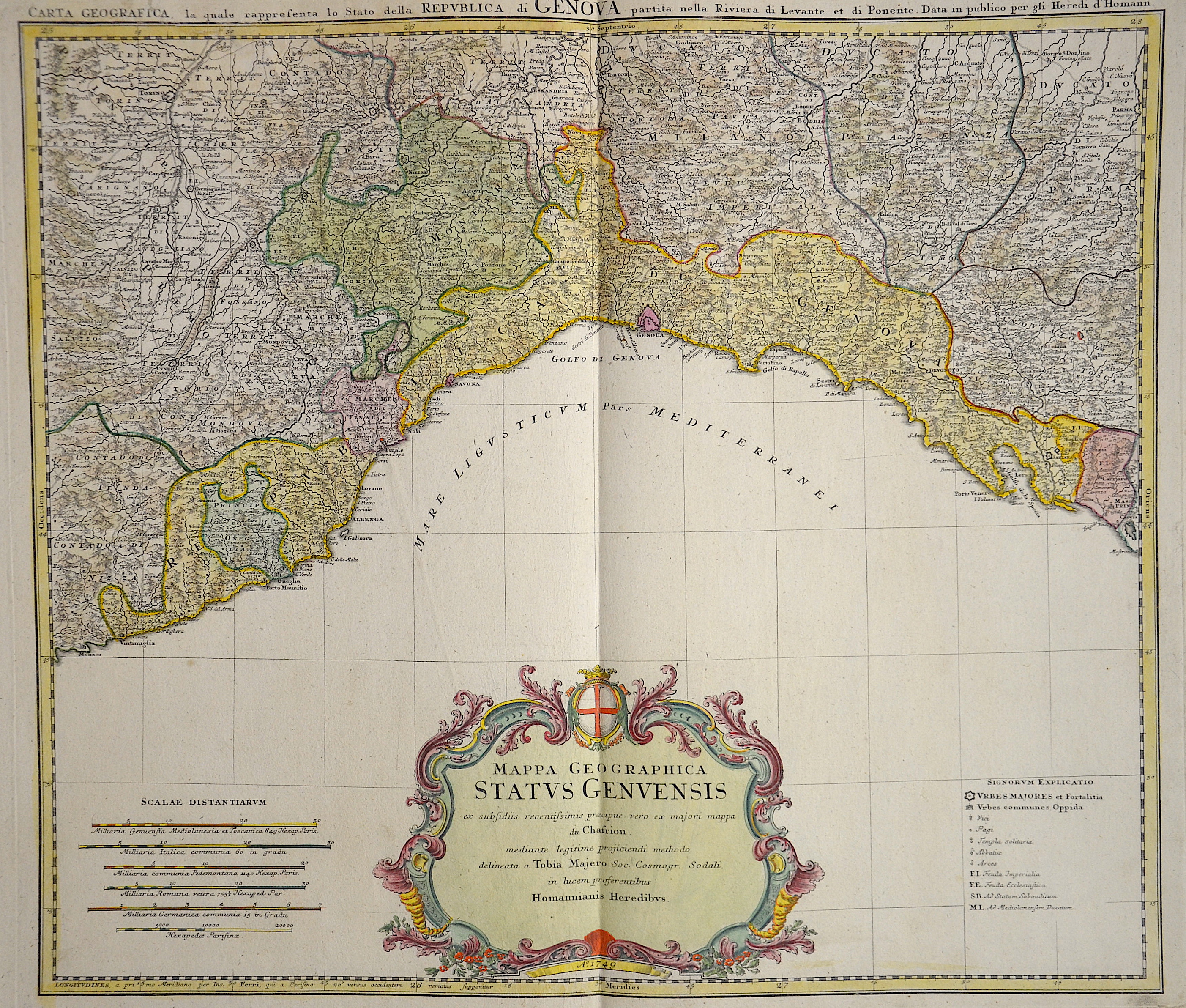 Homann Erben  Mappa Geographica status Genuenesis