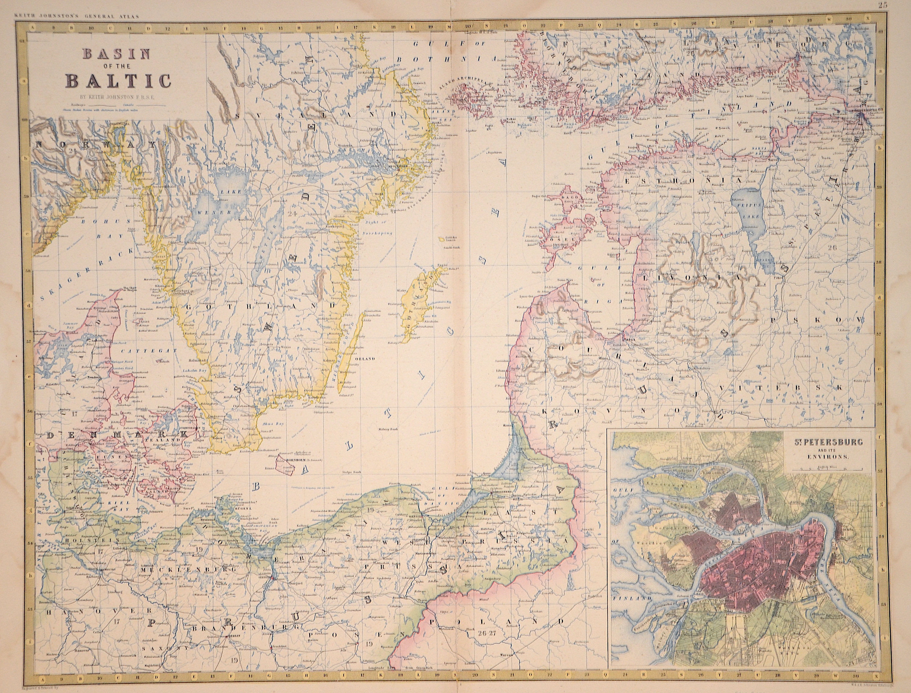 Johnston Alexander Keith Basin of the Baltic by Keith Johnston F.R.S.E.