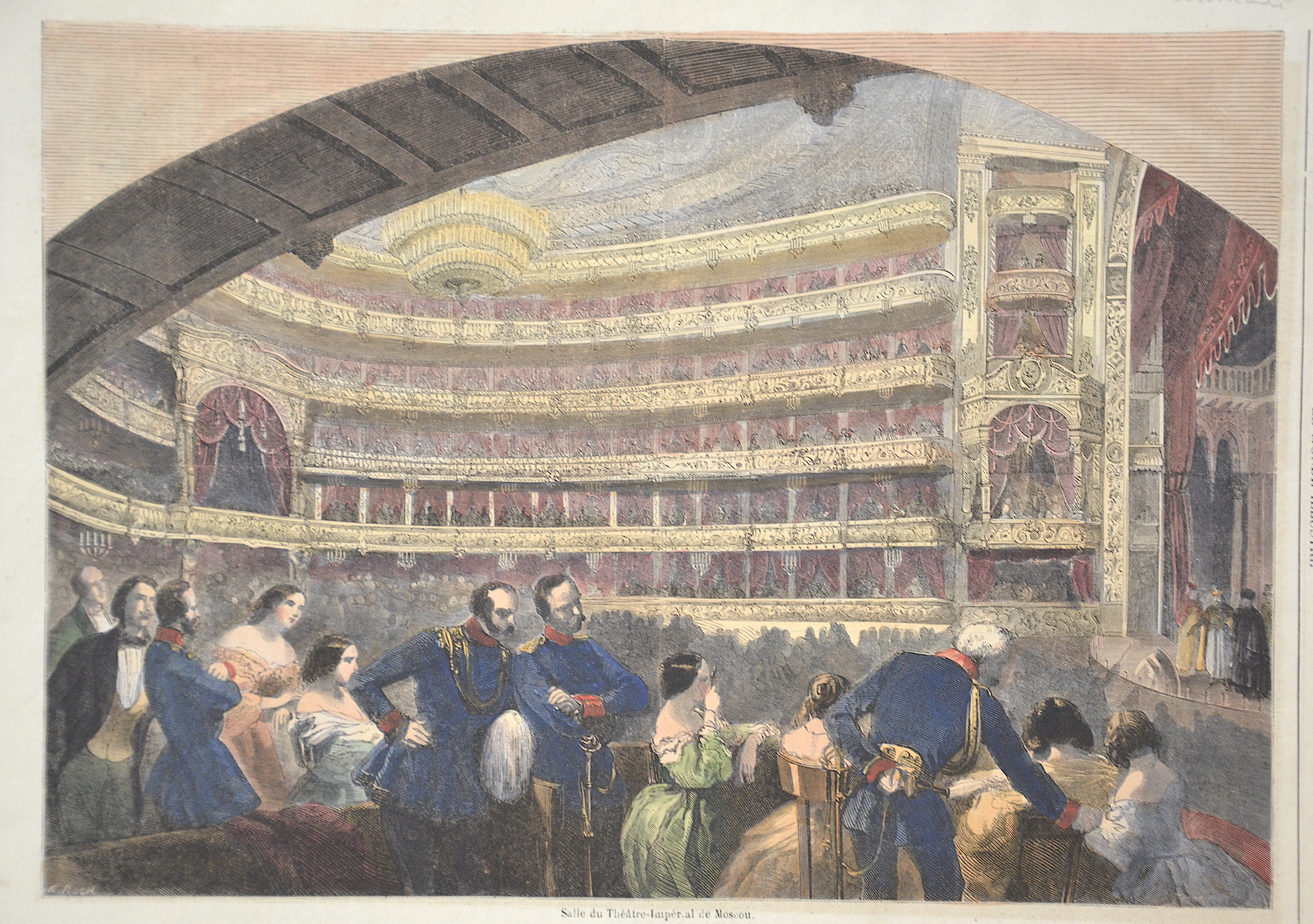 Anonymus  Salle du Theatre-Imperial de Moscou.