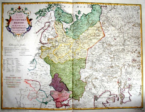 Reilly Franz Johann Joseph Karte von dem Gross Ruschischen Reiche in Europa
