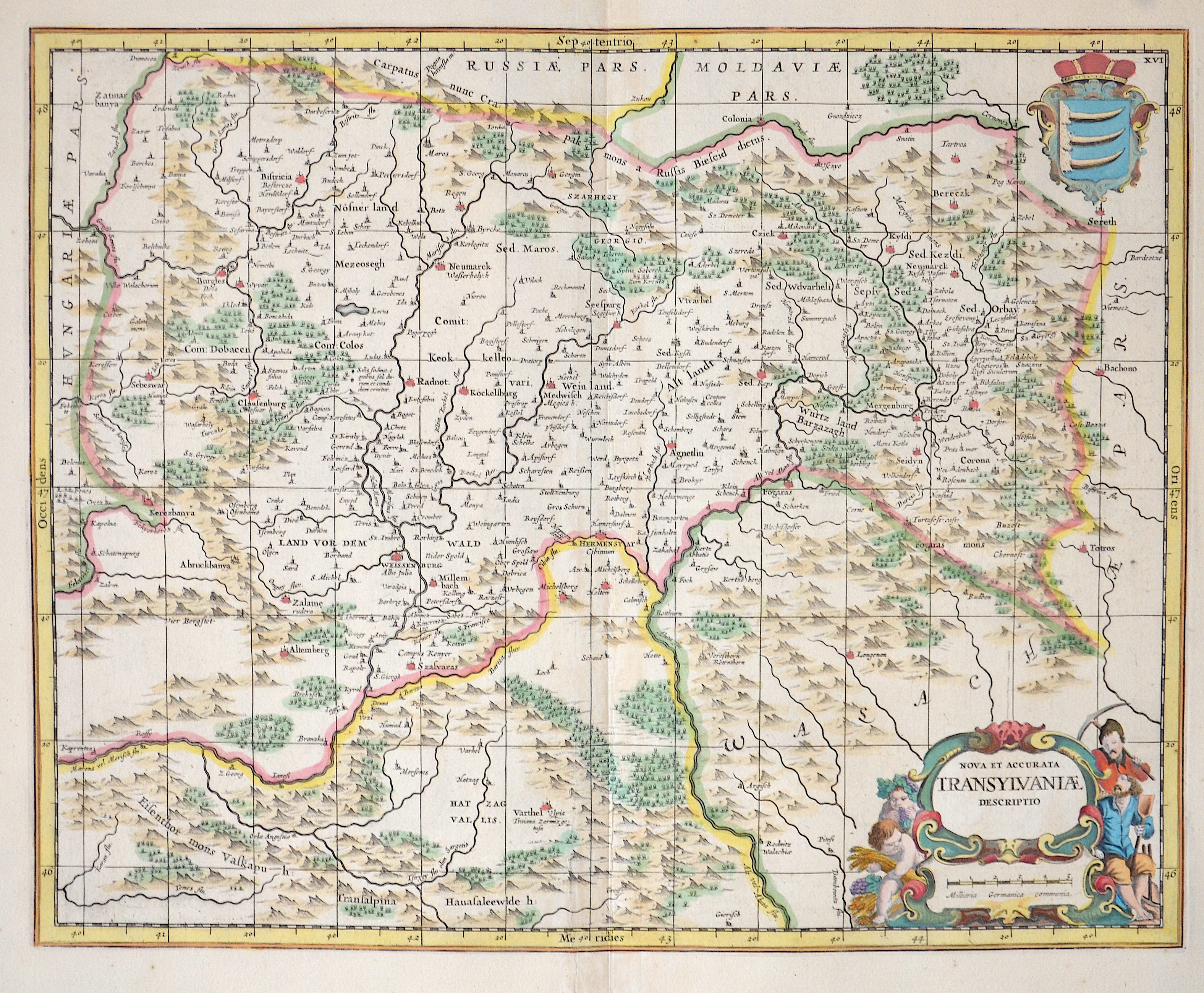 Janssonius/Mercator-Hondius, H. Johann Nova et accurata Transylvaniae descriptio