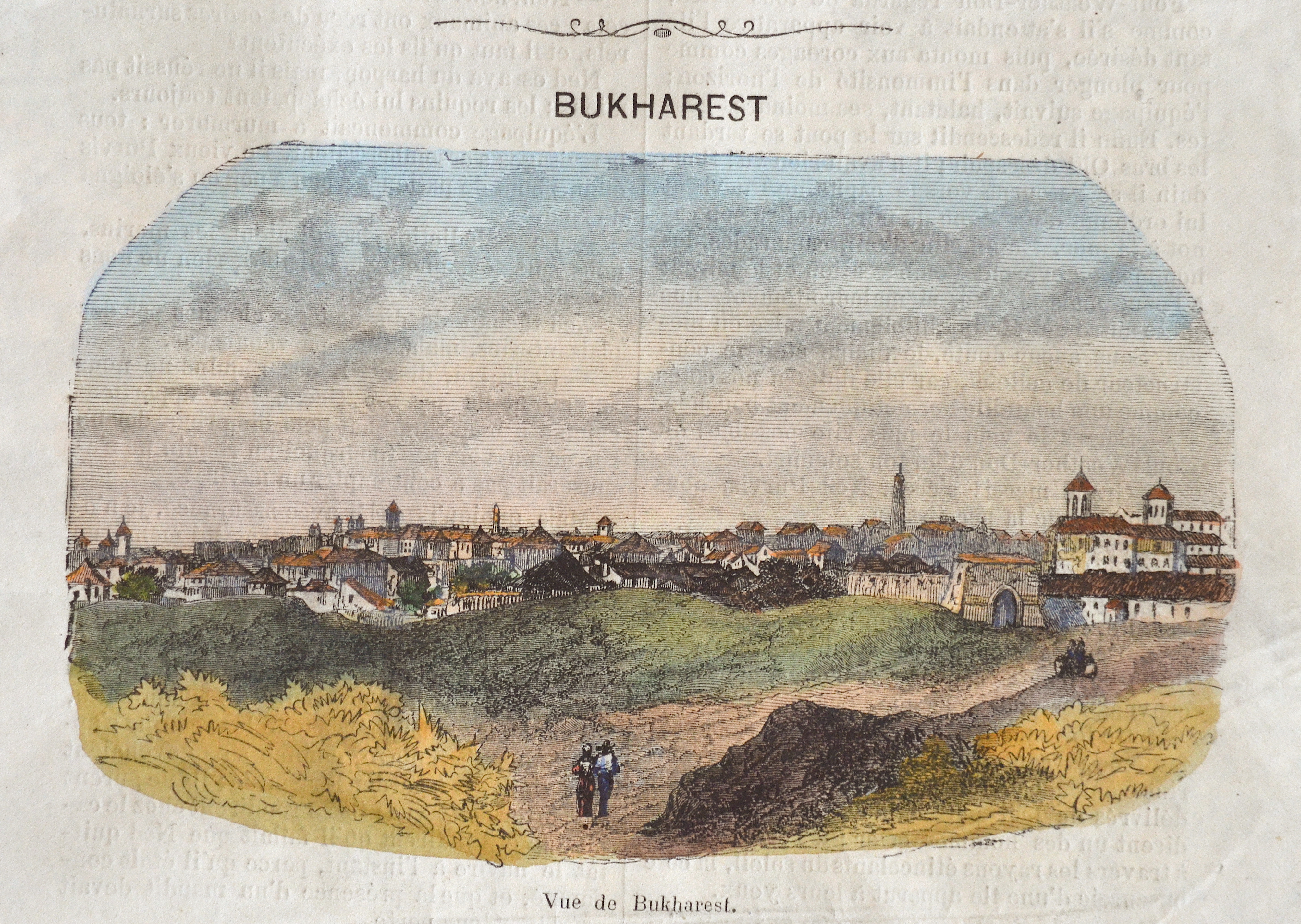 Anonymus  Vue de Bukharest.