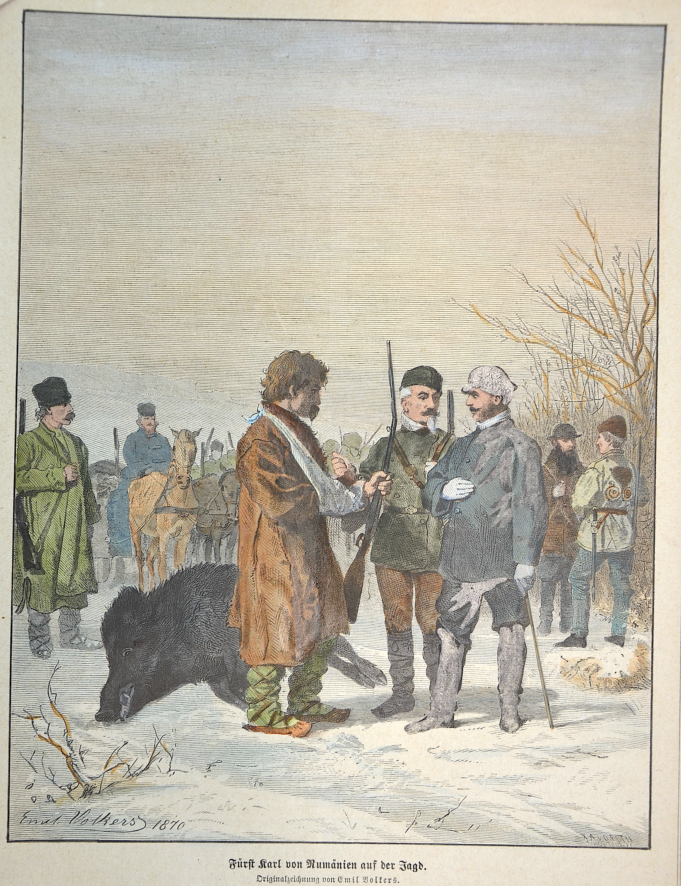 Roth O. Fürst Karl von Rumänien auf der Jagd.