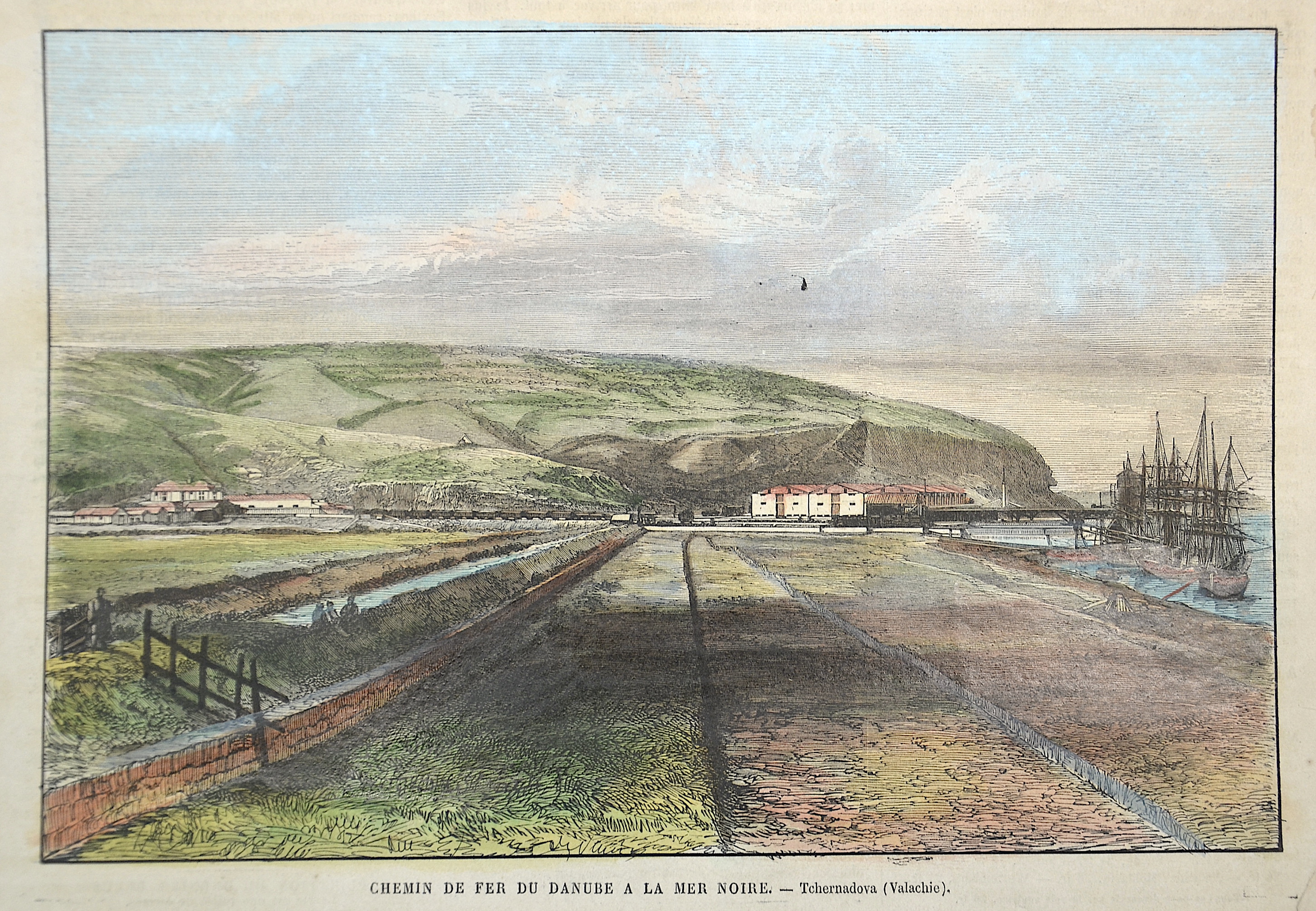 Anonymus Chemin de fer du Danube a la Mer Noire. – Tchernadova (Valachie).