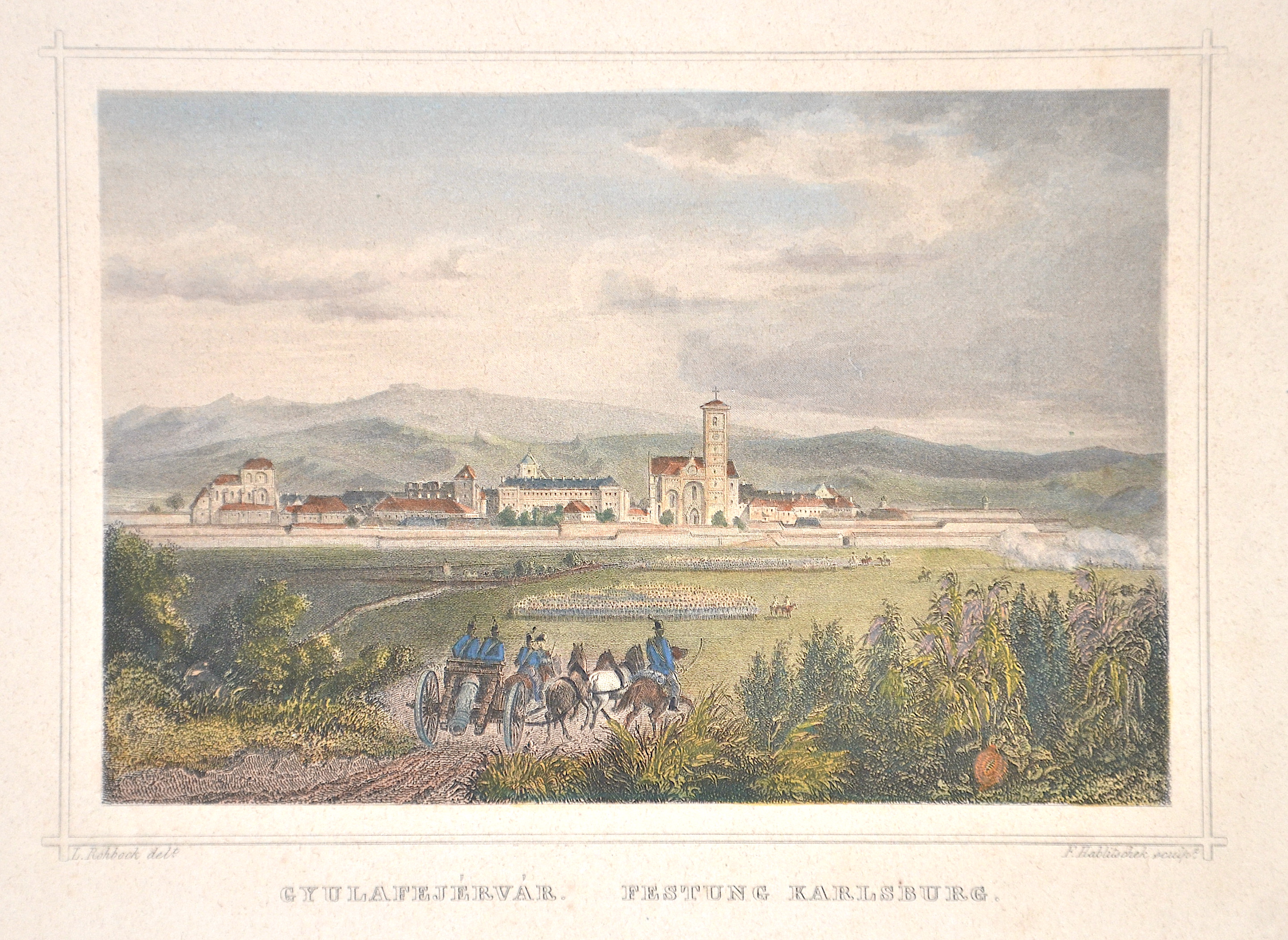 Hablitscheck Michael Franz Gyulafejervar. Festung Karlsburg.