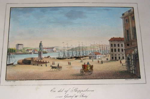 Scheele v. C. En del af Skeppsborn samt Gustav III stati