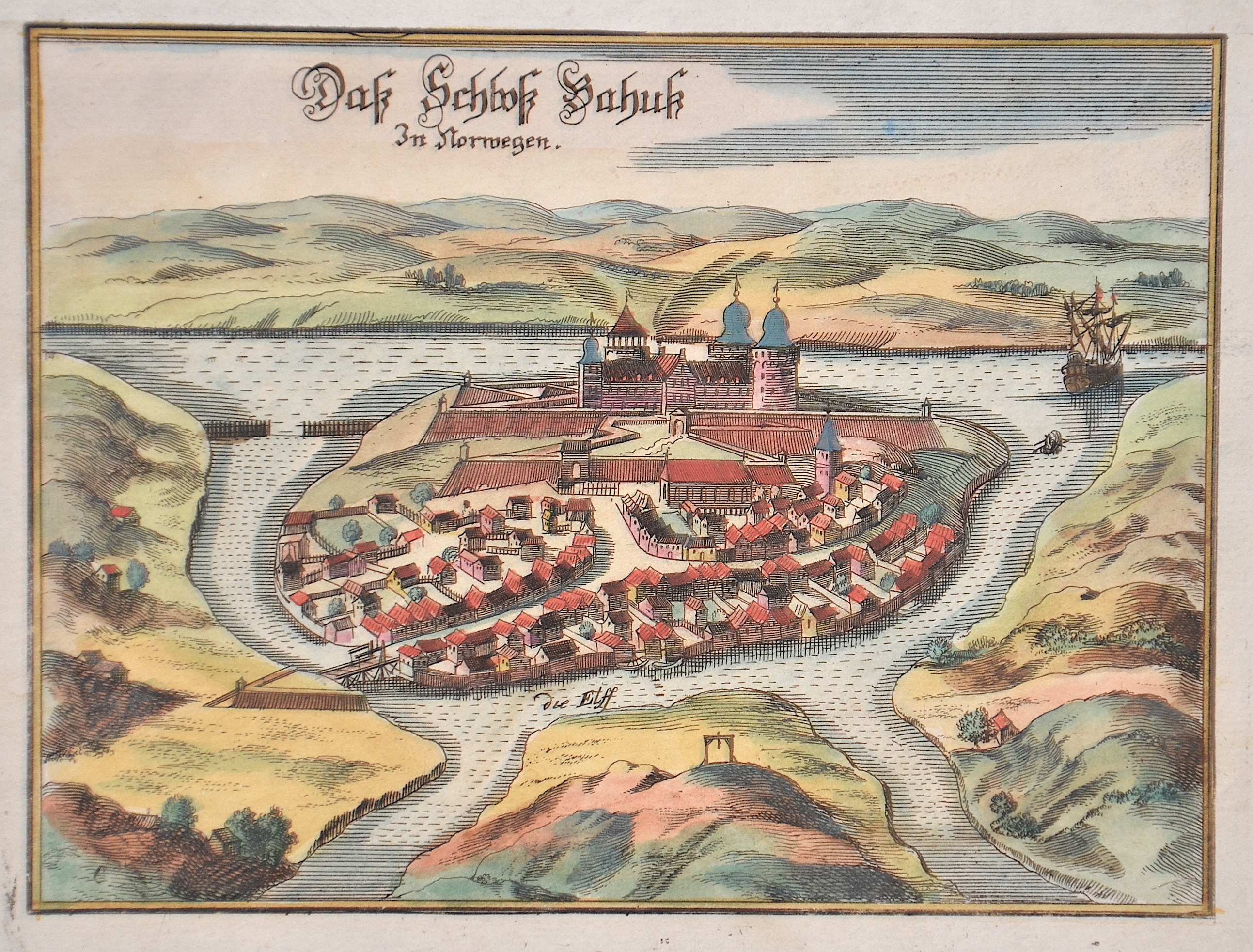 Merian Das Schloß Bahuk in Norwegen.