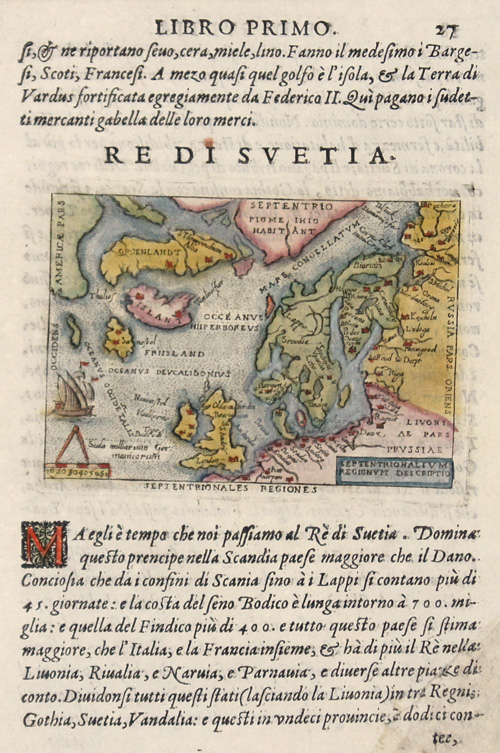Anonymus  Re di Svetia. / Septentrionalium Regionum descriptio