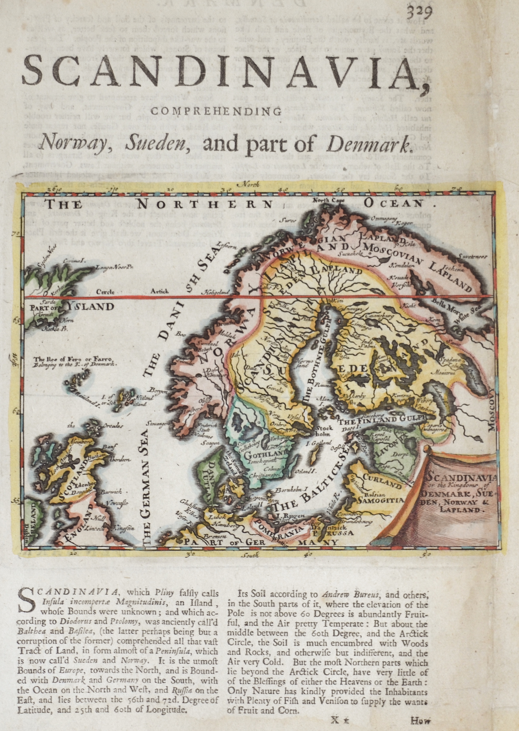 Anonymus  Scandinavia, comprehending Norway, Sueden, and part of Denmark.