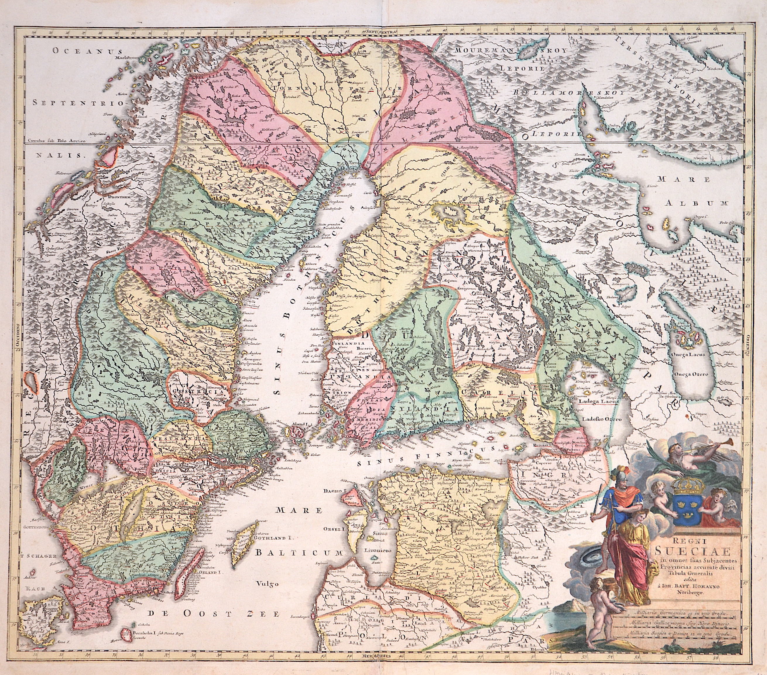 Homann Johann Babtiste Regni Sueciae in omnes suas Subjacentes Provincias..