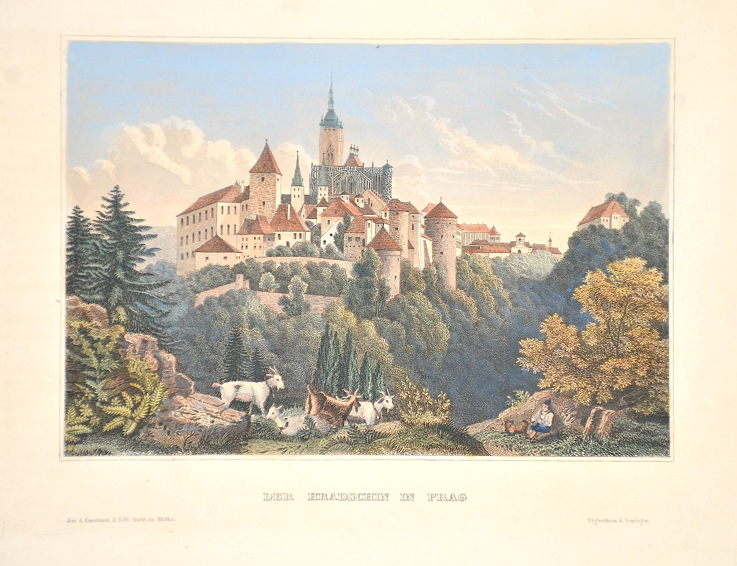 Kunstanstalt Hildburghausen Der Hradschin in Prag