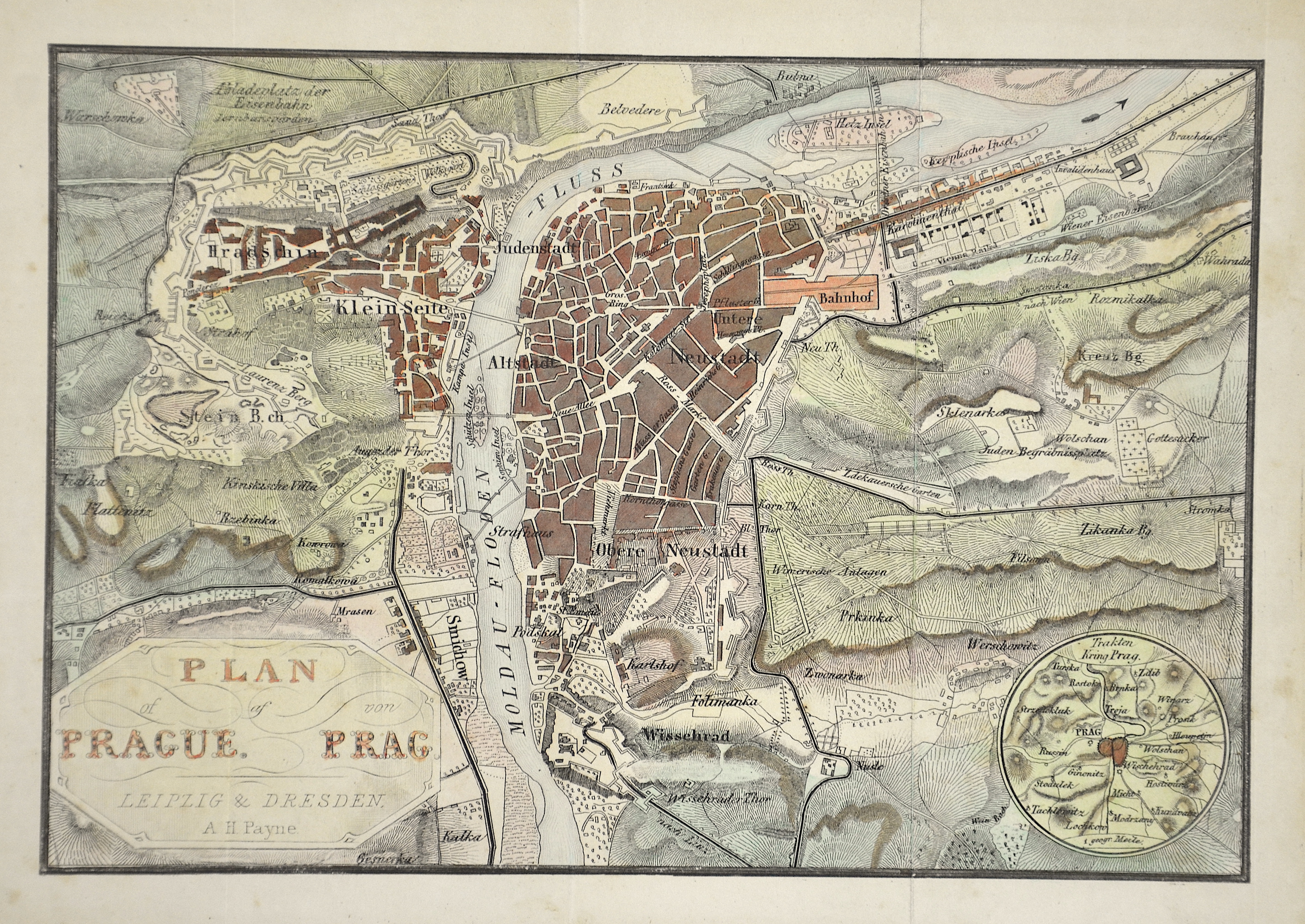 Payne  Plan of Prague / Plan von Prag