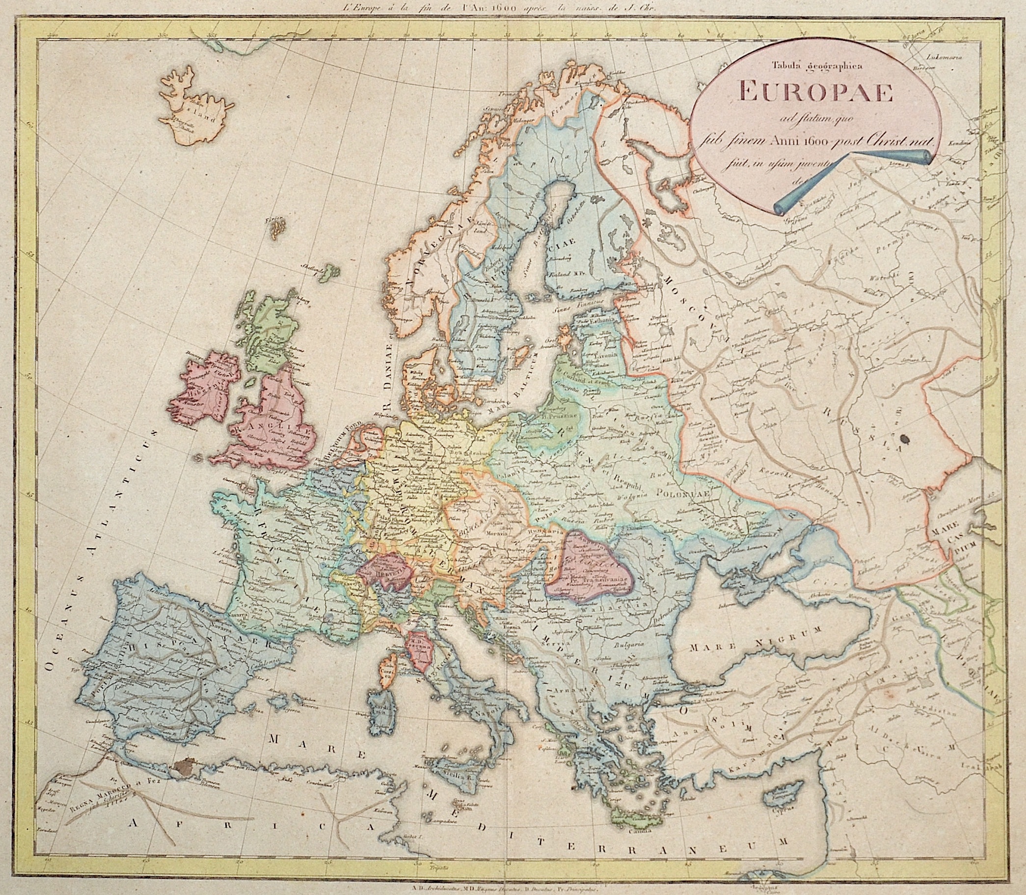 Anonymus  Tabula geographica Europae