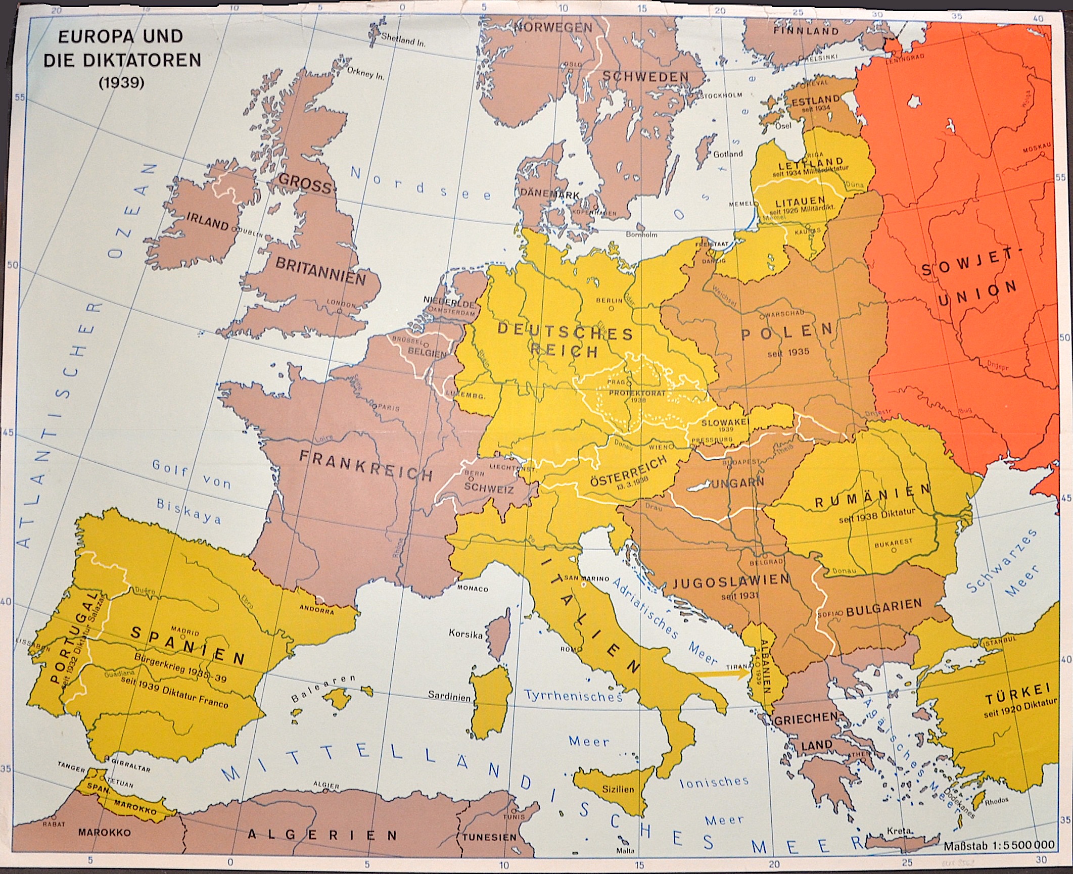 Anonymus  Europa und die Diktatoren (1939)