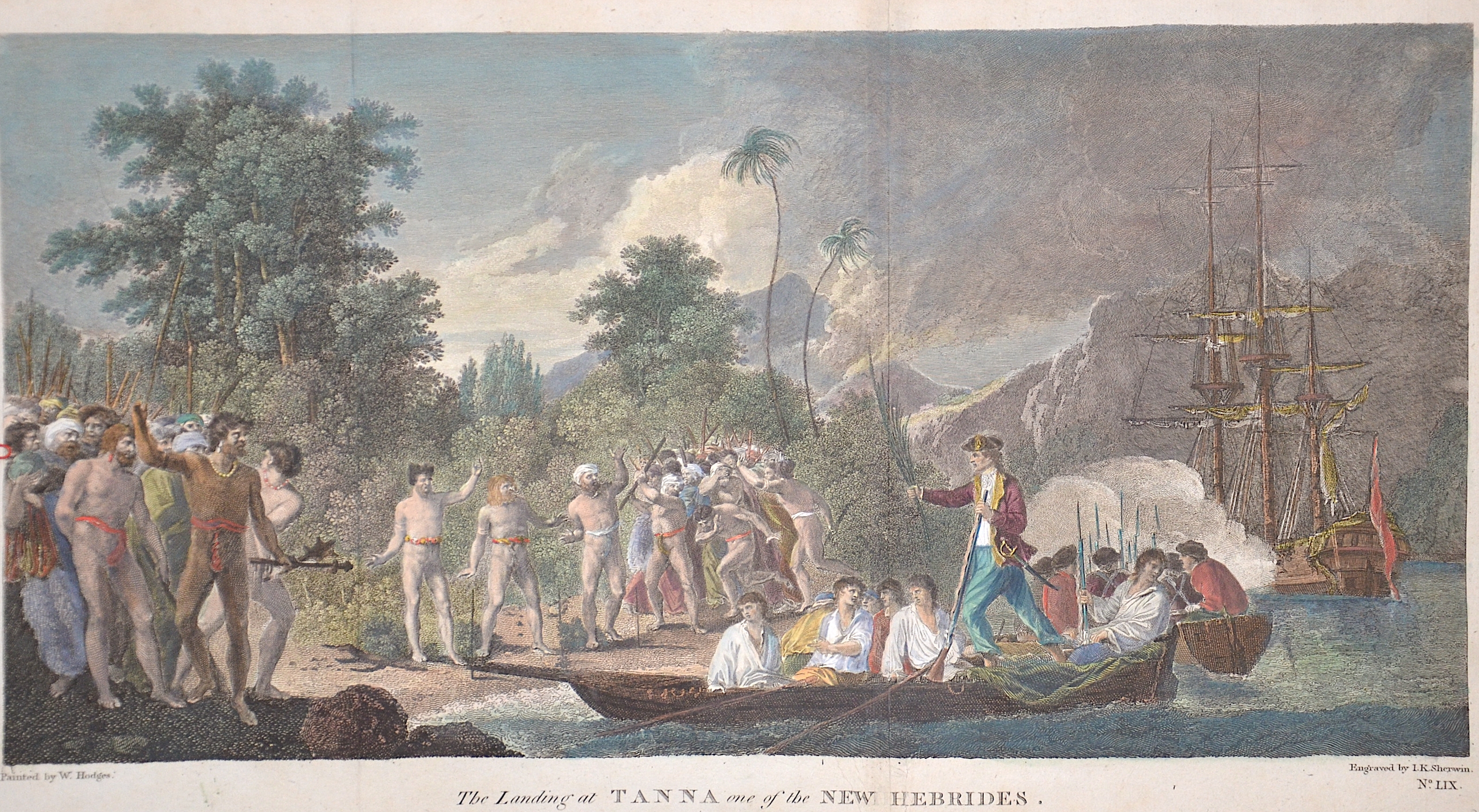 Sherwin J. K. The Landing at Tanna one of the New Hebrides.