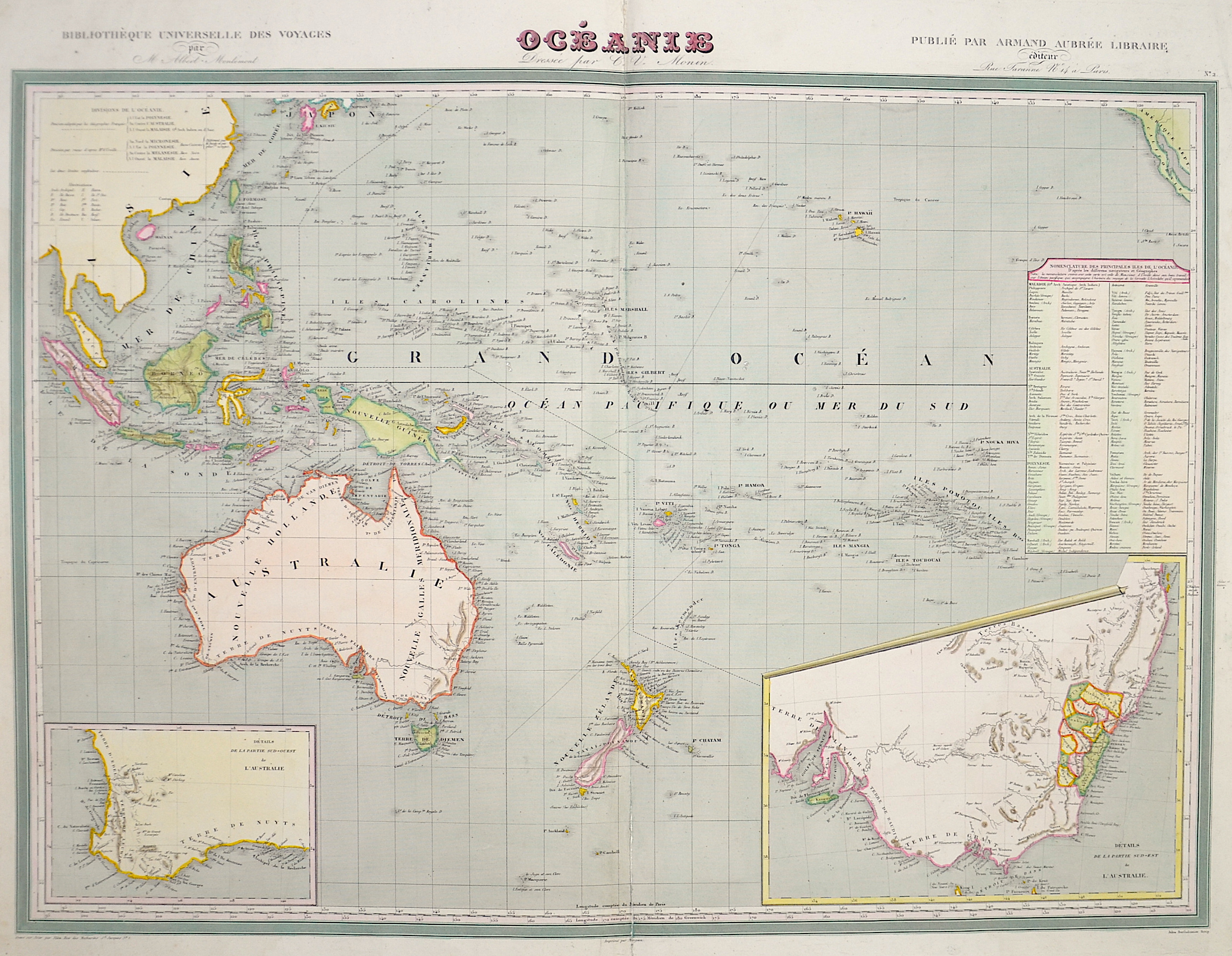 Berthelemier  Oceanie Bibliotheque universelle des Voyages