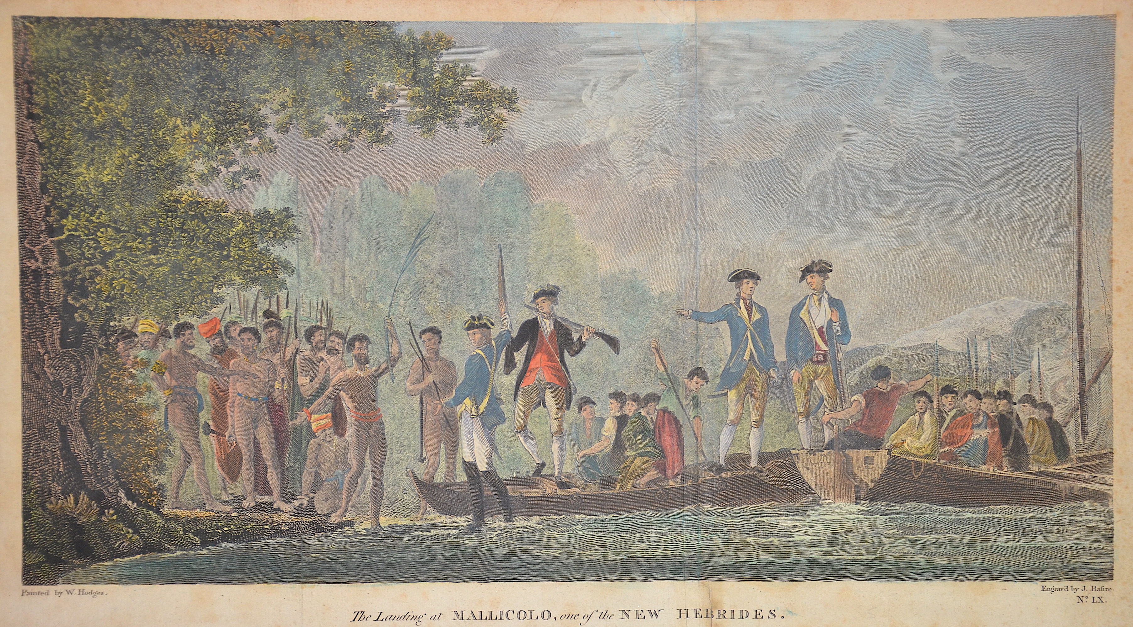 Hodges William The Landing at Mallicolo, one of the New Hebrides.