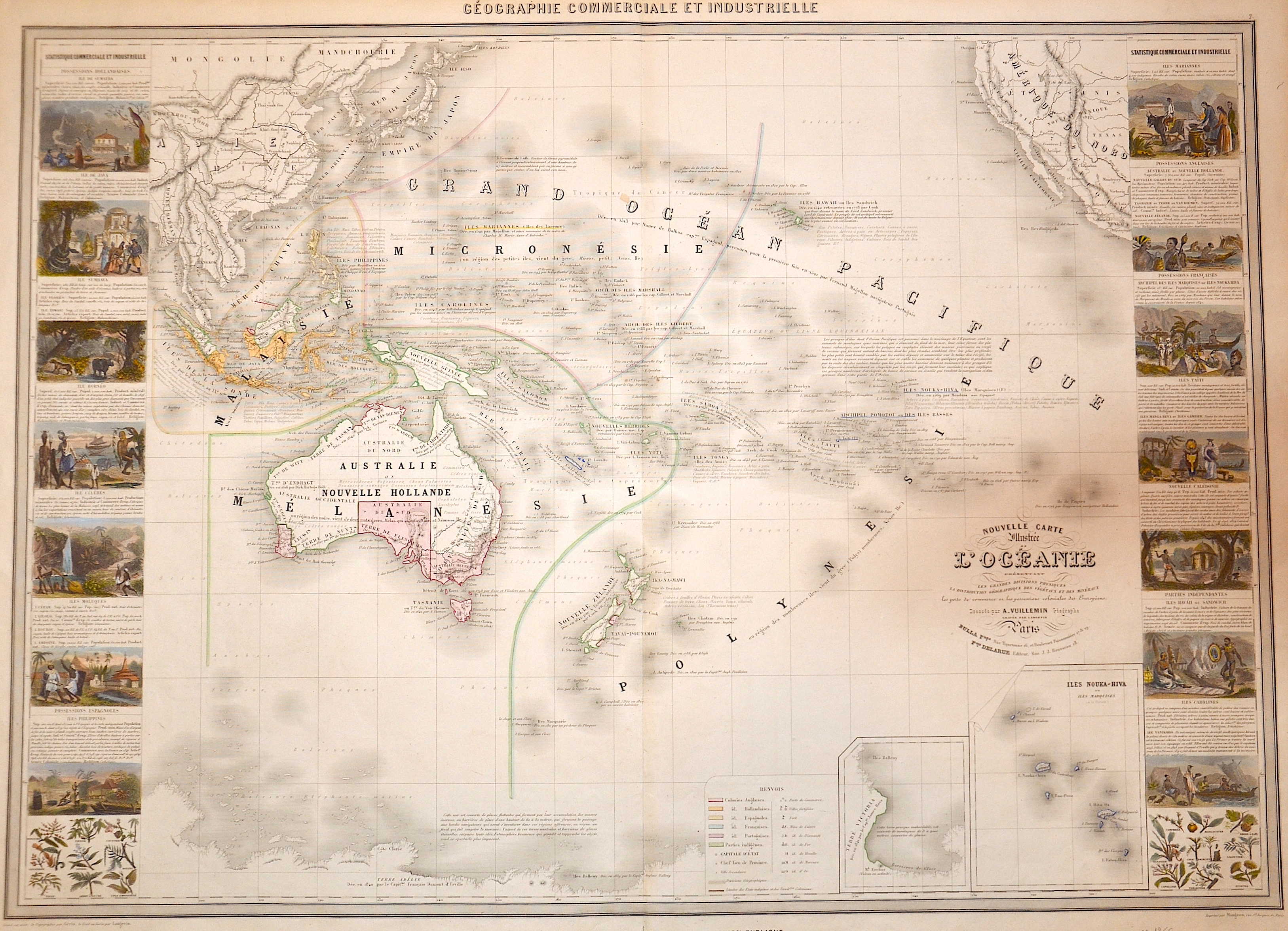 Vuillemin Alexandre Nouvelle Carte illustrée l‘ Oceanie