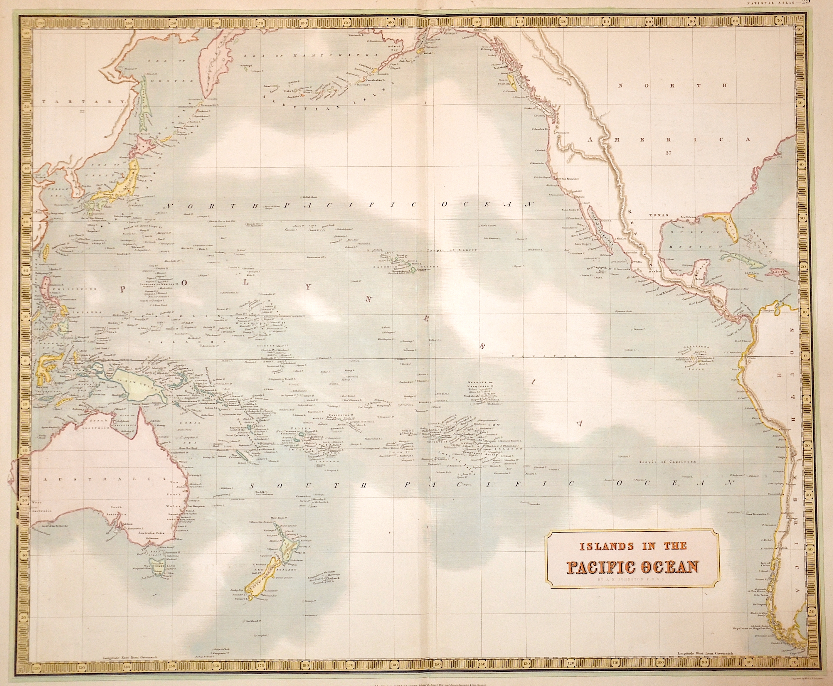 Johnston Alexander Keith Islands in the Pacific Ocean