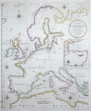 Schraembl  Uebersicht der Europaeischen Seeküsten verfasst von Herrn Caington Bowles