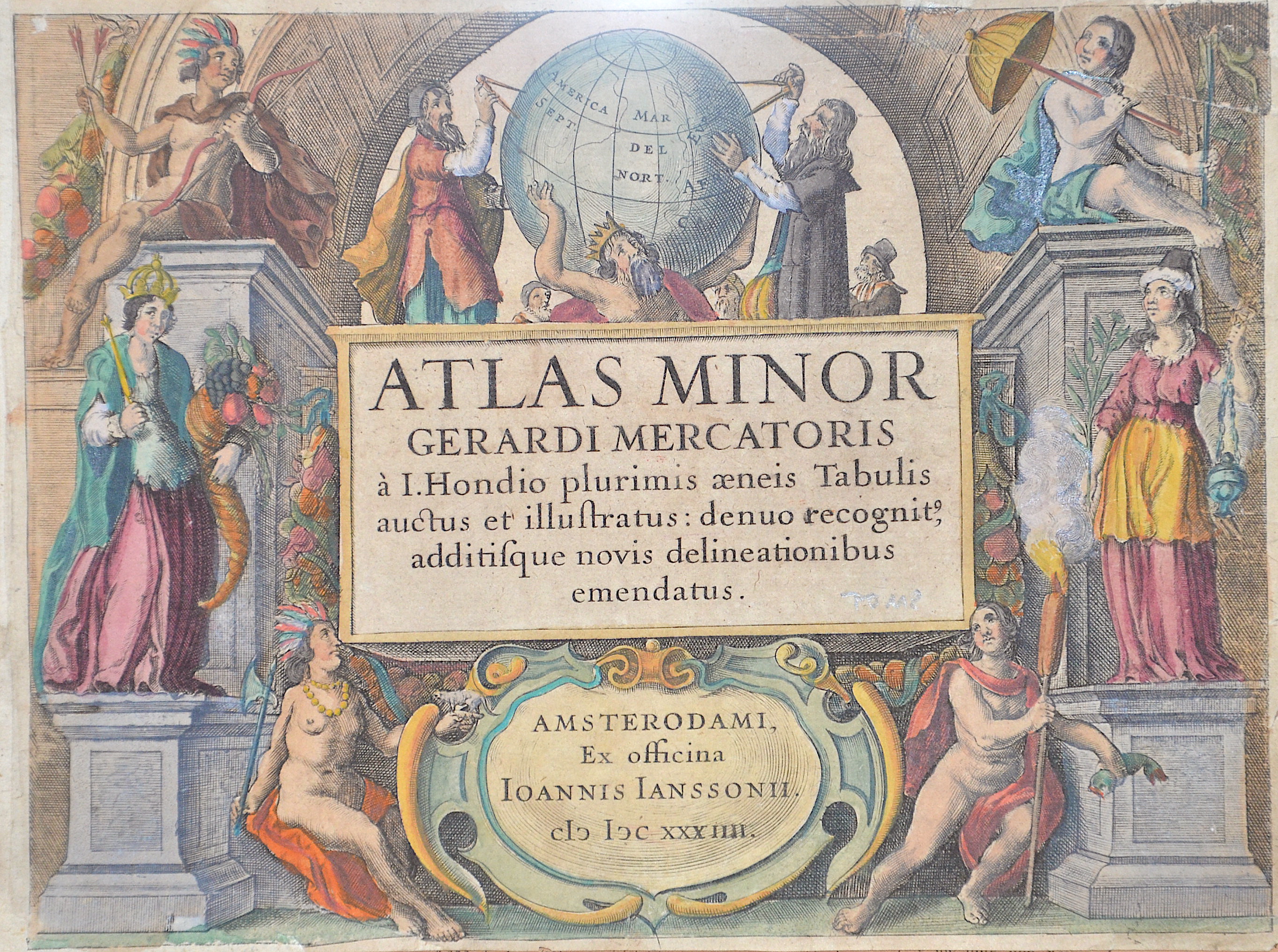 Janssonius Johann Atlas Minor Gerardi Mercatoris a I. Hondio plurimis aeneis Tabulis auctus et illustratus: denuo recognit,..