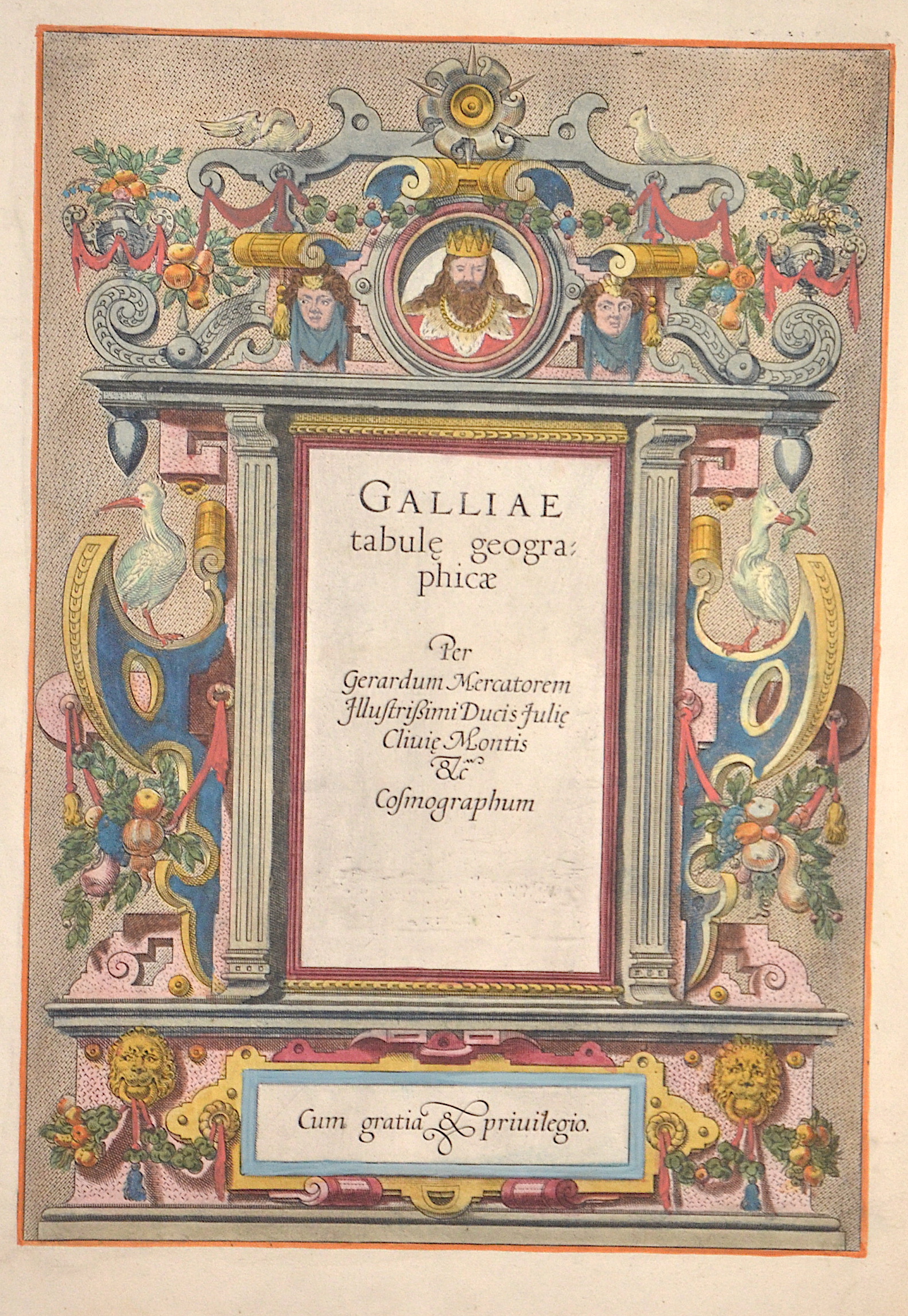 Mercator Gerhard Galliae tabule geographicae Per Gerardum Mercatorem..