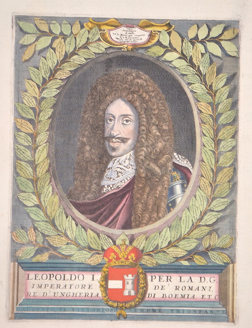 Coronelli Vicenzo Maria Leopoldo I per la D.G. Impertaore de´Romani, re d´Ungheria, di Boemia, ect.